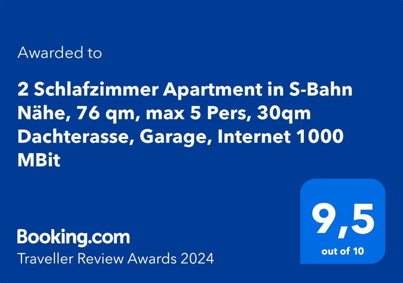 3 Zimmer Apartment In S-Bahn Naehe, 76 Qm, Max 5 Pers, 30Qm Dachterasse, Garage, Internet 1000 Mbit Gärtringen Extérieur photo